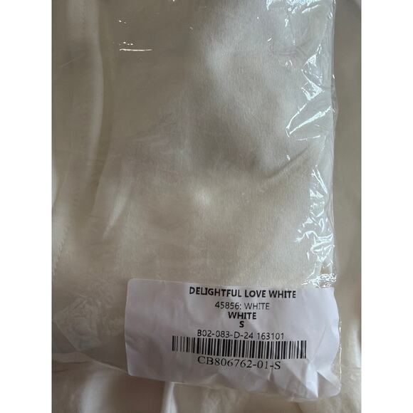 Lulus Delightful Love White Lace-Up Balloon Sleeve Mini Dress - Picture 3 of 3